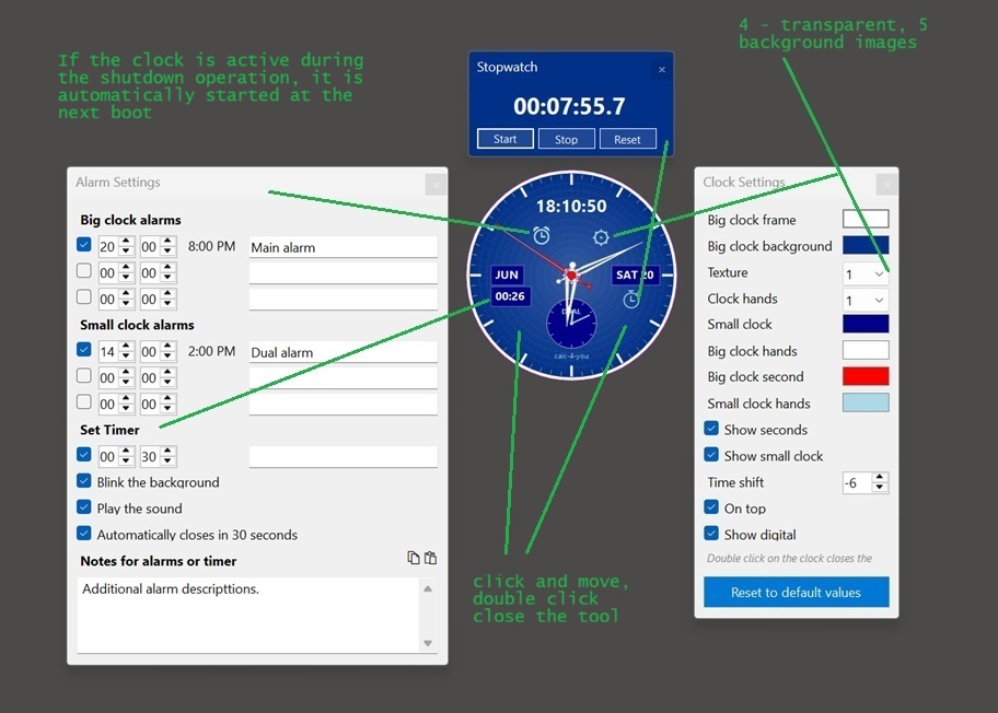 Windows Clock preview